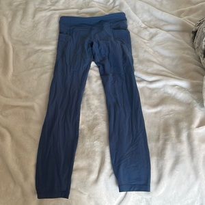 Athleta girls blue leggings